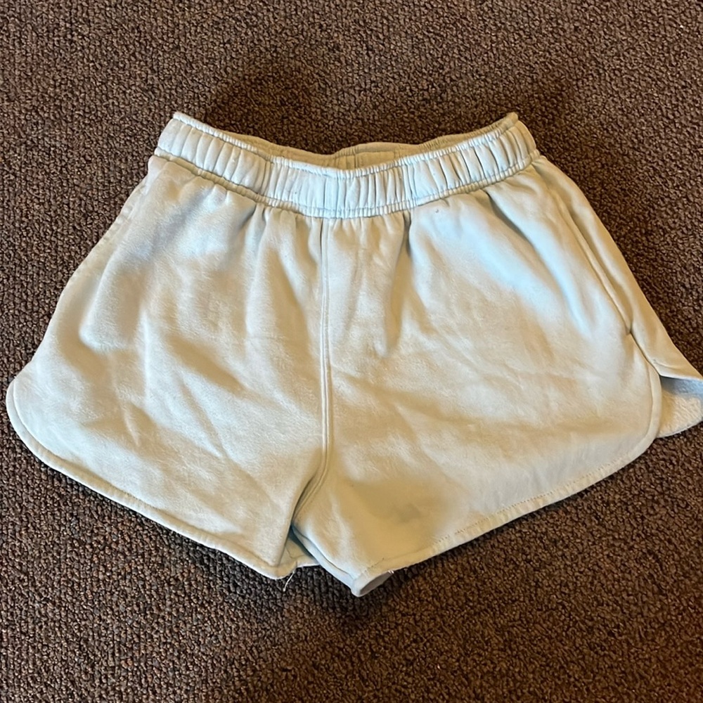 Light blue sweat shorts